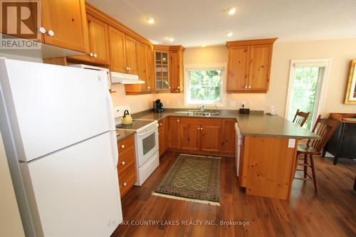 275 Mcguire Beach Road, Kawartha Lakes, ON - Indoor Photo Showing Kitchen With Double Sink