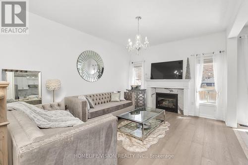 19 Grey Wing Avenue, Georgina, ON - Indoor Photo Showing Living Room With Fireplace