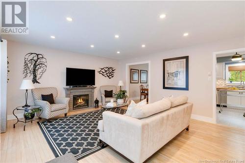 651-657 Canterbury Drive Unit# 651,653,655,657, Fredericton, NB - Indoor Photo Showing Living Room With Fireplace