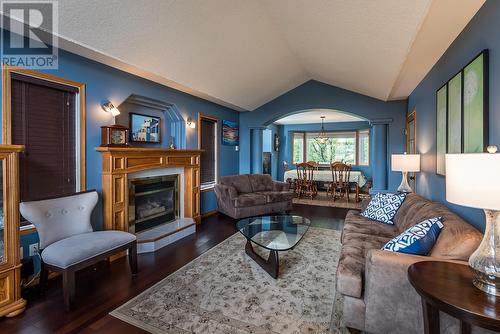 4497 Rainer Crescent, Prince George, BC - Indoor Photo Showing Living Room With Fireplace