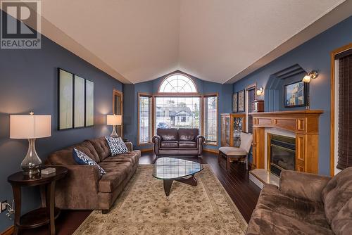 4497 Rainer Crescent, Prince George, BC - Indoor Photo Showing Living Room With Fireplace