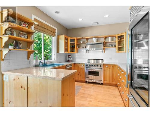 4189 Gallaghers Crescent, Kelowna, BC - Indoor Photo Showing Kitchen With Double Sink