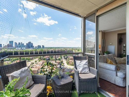 1605-55 Kingsbridge Garden Circ, Mississauga, ON - Outdoor With Balcony With View