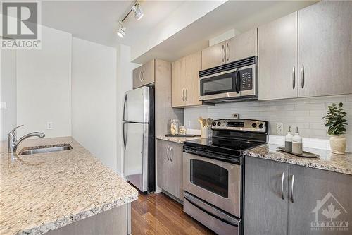 1433 Wellington Street W Unit#309, Ottawa, ON - Indoor Photo Showing Kitchen With Stainless Steel Kitchen With Upgraded Kitchen