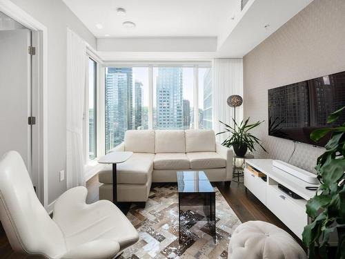 Salon - 3409-1188 Rue St-Antoine O., Montréal (Ville-Marie), QC - Indoor Photo Showing Living Room