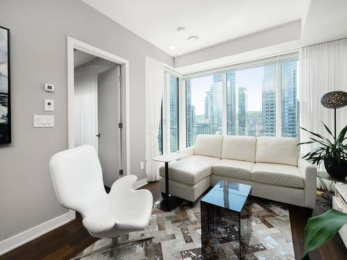 Salon - 3409-1188 Rue St-Antoine O., Montréal (Ville-Marie), QC - Indoor Photo Showing Living Room