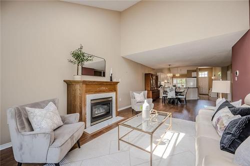1160 Bellview Street|Unit #35, Burlington, ON - Indoor Photo Showing Living Room With Fireplace