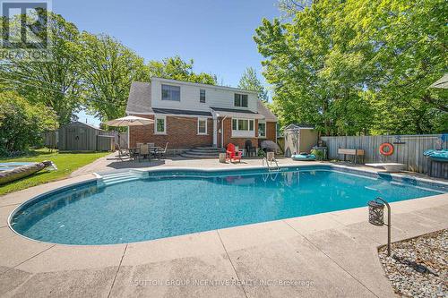 46 Skyline Drive, Orillia, ON - Outdoor With In Ground Pool With Deck Patio Veranda With Backyard