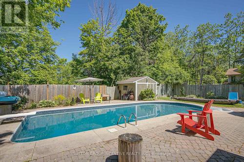 46 Skyline Drive, Orillia, ON - Outdoor With In Ground Pool With Deck Patio Veranda With Backyard