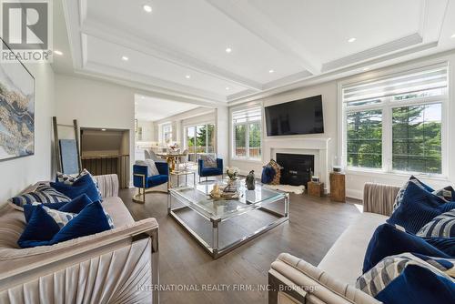 176 First Nations Trail, Vaughan (Kleinburg), ON - Indoor Photo Showing Living Room With Fireplace