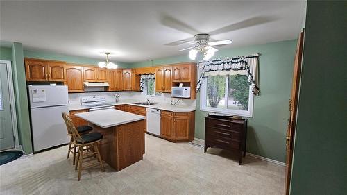 415 South Chestnut Street, Shoal Lake, MB - Indoor Photo Showing Kitchen With Double Sink