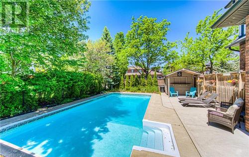 136 Oldfield Drive, Kitchener, ON - Outdoor With In Ground Pool With Backyard