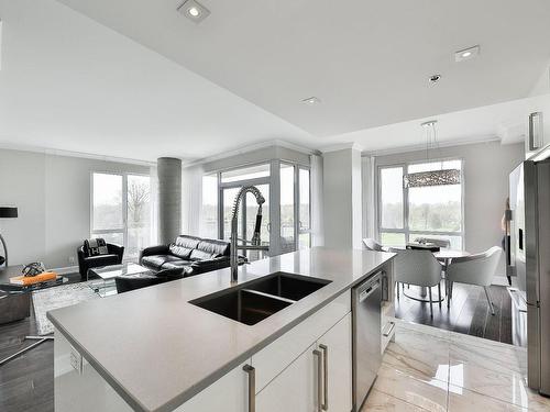 Vue d'ensemble - 407-1130 Boul. Mattawa, Laval (Fabreville), QC - Indoor Photo Showing Kitchen With Double Sink