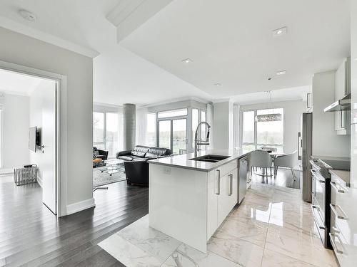 Vue d'ensemble - 407-1130 Boul. Mattawa, Laval (Fabreville), QC - Indoor Photo Showing Kitchen With Double Sink With Upgraded Kitchen