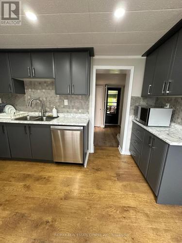 7991 Peter Street, Niagara Falls, ON - Indoor Photo Showing Kitchen With Double Sink