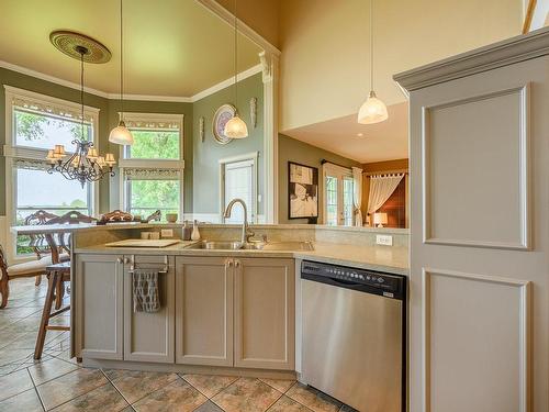 Cuisine - 32 Rue Du Lac, Les Coteaux, QC - Indoor Photo Showing Kitchen With Double Sink