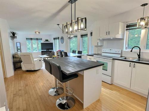 Cuisine - 354 Ch. De La Baie-De-La-Mine, Saint-Bruno-De-Guigues, QC - Indoor Photo Showing Kitchen With Double Sink