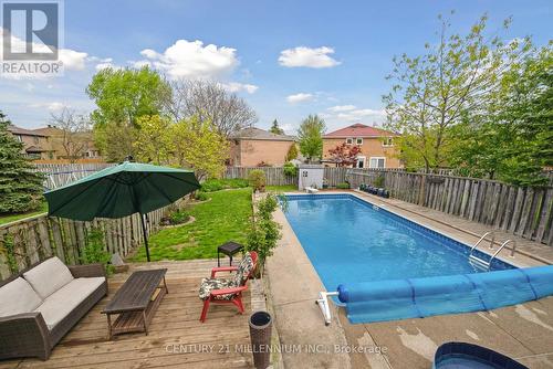 3305 Jackpine Road, Mississauga, ON - Outdoor With In Ground Pool With Deck Patio Veranda With Backyard