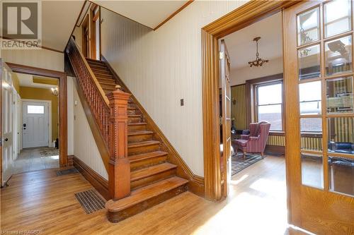 Original wood staircase - 167 10Th Street W, Owen Sound, ON - Indoor Photo Showing Other Room