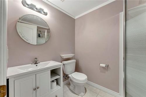 3pc basement bathroom - 40 Dunrobin Drive, Caledonia, ON - Indoor Photo Showing Bathroom