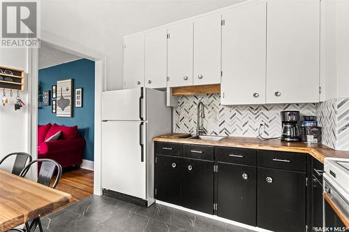2179 Princess Street, Regina, SK - Indoor Photo Showing Kitchen With Double Sink