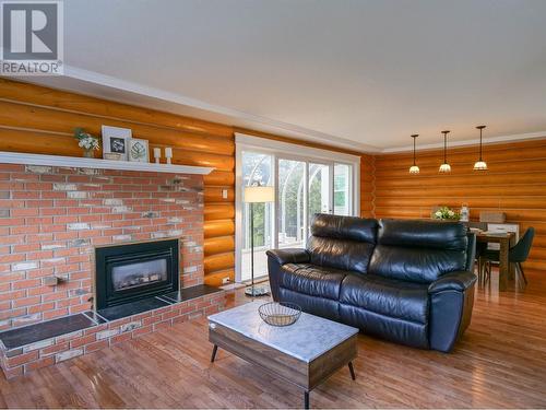 2188 West Fraser Road, Quesnel, BC - Indoor Photo Showing Living Room With Fireplace