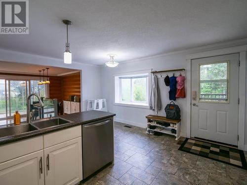 2188 West Fraser Road, Quesnel, BC - Indoor Photo Showing Kitchen With Double Sink