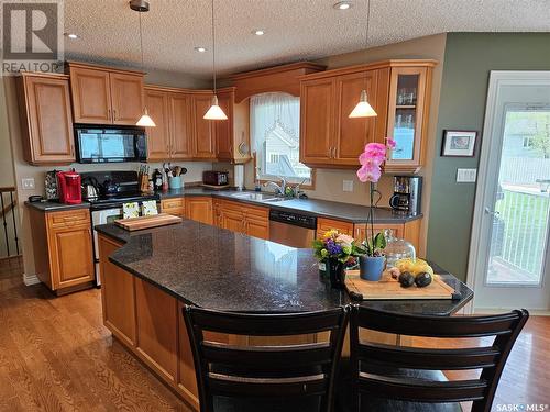 205 1St Street E, Carlyle, SK - Indoor Photo Showing Kitchen With Double Sink