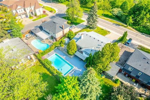 1129 Scenic Drive, Hamilton, ON - Outdoor With In Ground Pool With View