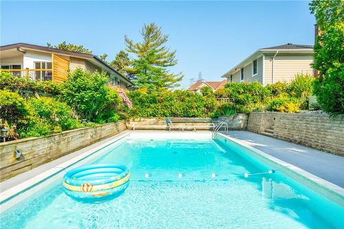 1129 Scenic Drive, Hamilton, ON - Outdoor With In Ground Pool With Backyard