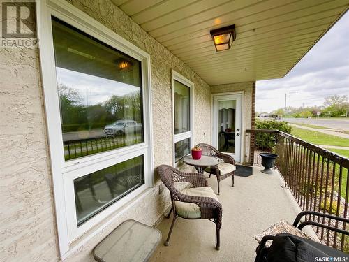 104 250 Athabasca Street E, Moose Jaw, SK - Outdoor With Deck Patio Veranda With Exterior