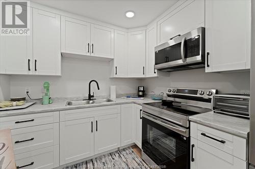 1808 Meighen Unit# 3, Windsor, ON - Indoor Photo Showing Kitchen With Double Sink