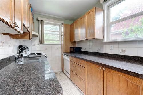 106 Merna Avenue, Hamilton, ON - Indoor Photo Showing Kitchen With Double Sink