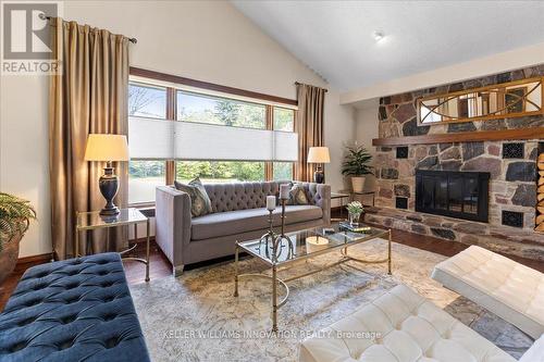 333 Woolwich Street N, Waterloo, ON - Indoor Photo Showing Living Room With Fireplace