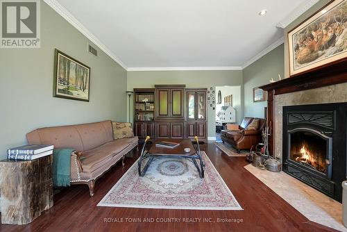 2435 Elm Tree Road, Kawartha Lakes, ON - Indoor Photo Showing Living Room With Fireplace