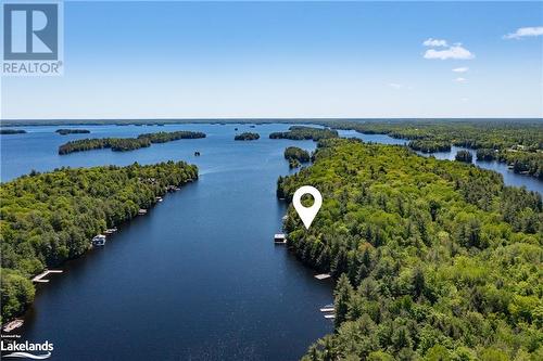 Show Stopper Boathouse - 22-26Lm Taylor Island, Gravenhurst, ON - Outdoor With Body Of Water With Deck Patio Veranda