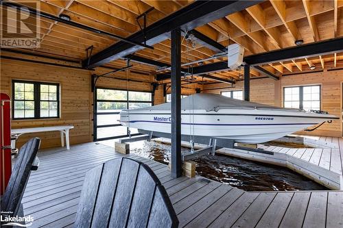 Cedar Lined Interior - 22-26Lm Taylor Island, Gravenhurst, ON -  With Deck Patio Veranda With Exterior