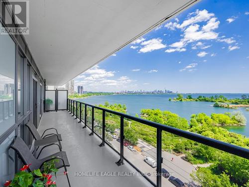709 - 65 Annie Craig Drive, Toronto, ON - Outdoor With Body Of Water With Balcony With View With Exterior