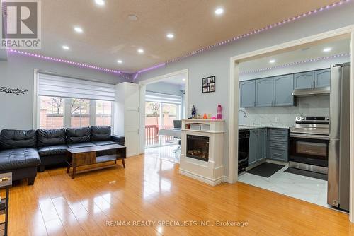 15 Kintyre Street, Brampton, ON - Indoor Photo Showing Living Room With Fireplace