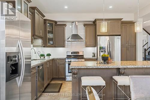 12 Riesling Court, Hamilton, ON - Indoor Photo Showing Kitchen With Stainless Steel Kitchen With Upgraded Kitchen