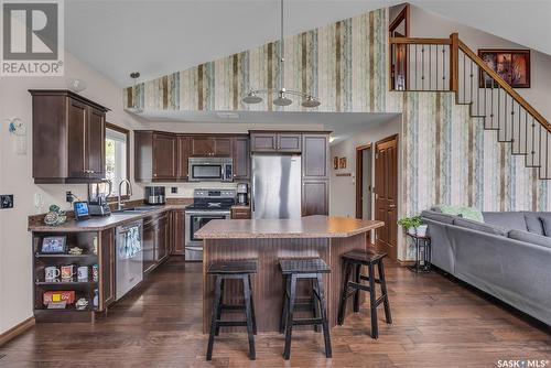 3 Mathews Crescent, Turtle Lake, SK - Indoor Photo Showing Kitchen With Double Sink