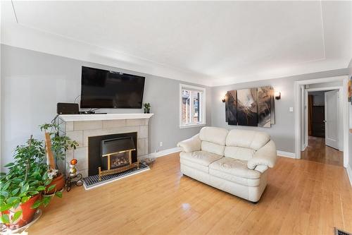 501 Upper James Street, Hamilton, ON - Indoor Photo Showing Living Room With Fireplace