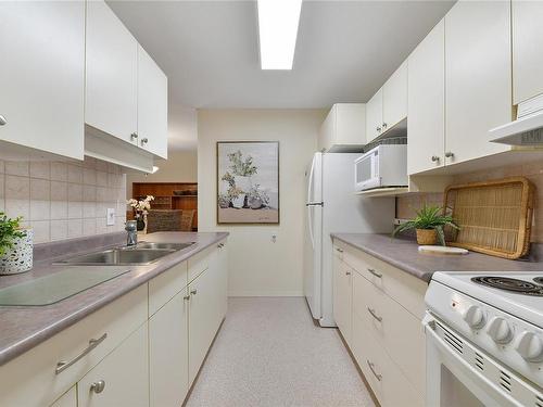 204-1041 Rockland Ave, Victoria, BC - Indoor Photo Showing Kitchen With Double Sink