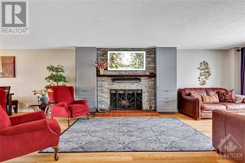 3426 Uplands Drive, Ottawa, ON - Indoor Photo Showing Living Room With Fireplace