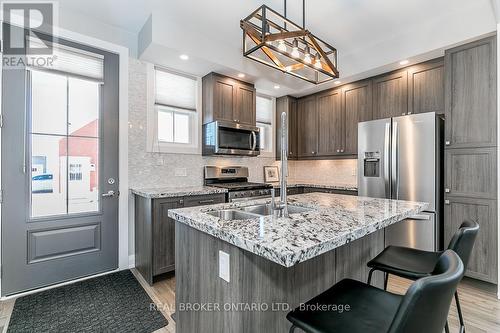 64 Discovery Trail, Midland, ON - Indoor Photo Showing Kitchen With Stainless Steel Kitchen With Double Sink With Upgraded Kitchen