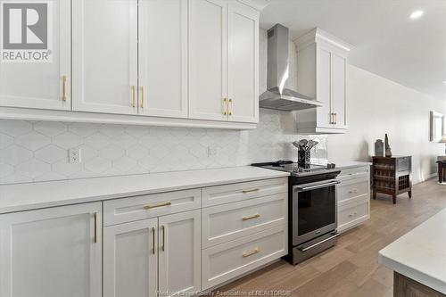 3285 Tullio Drive, Lasalle, ON - Indoor Photo Showing Kitchen With Upgraded Kitchen