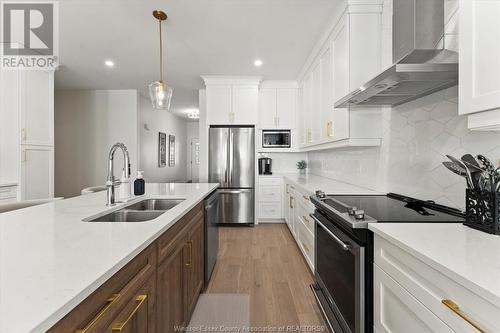 3285 Tullio Drive, Lasalle, ON - Indoor Photo Showing Kitchen With Double Sink With Upgraded Kitchen