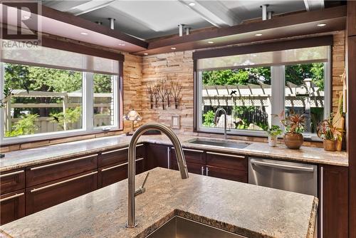 1744 Windle Drive, Sudbury, ON - Indoor Photo Showing Kitchen With Double Sink