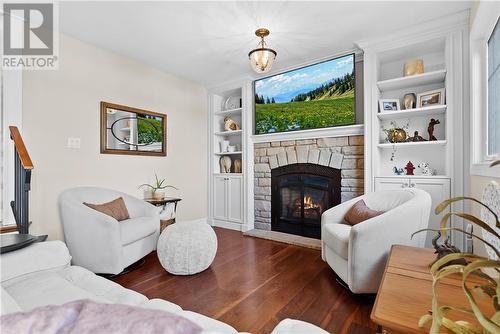 1744 Windle Drive, Sudbury, ON - Indoor Photo Showing Living Room With Fireplace