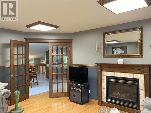 674 Baisley Road, Saint-Jacques, NB - Indoor Photo Showing Living Room With Fireplace